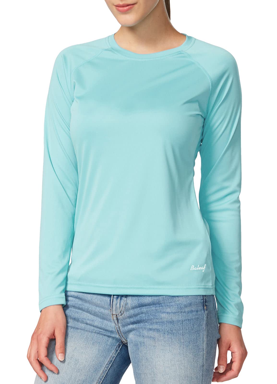 Baleaf Women's UPF 50+ Sun Protection Long Sleeve Rash Guard for Hiking and Outdoor Activities
| Baleaf Women's Lightwe